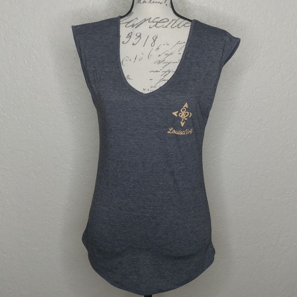 Next Level Apparel Custom Ink Tank Top Gray Size S‎